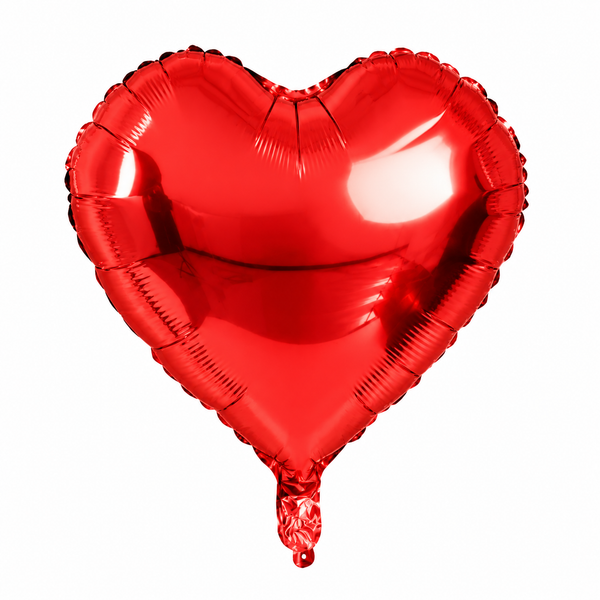 Globo Corazón Metalizado 45 cm (1 un)