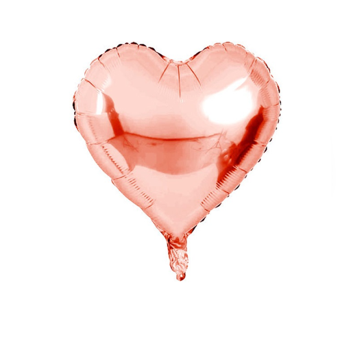 Globo Corazón Metalizado 25 cm (1 un)